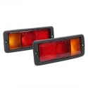 Pair Halogen Car Rear Tail Light Shell Left+Right Lamp for Mitsubishi Pajero Montero