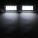 Pair LED License Number Plate Lights White For Opel Vauxhall Insignia Sports Tourer Mokka