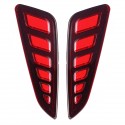 Pair LED Rear Bumper Reflector Driving Brake Lights for Toyota C-HR 2016-2020