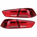Pair Rear LED Car Tail Light Assembly Brake Lamps Red for Mitsubishi Lancer/ X 2008-2017