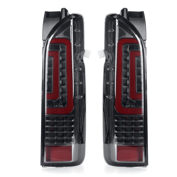 Pair Smoked Car Rear Tail Brake Light Turn Signal Lamps For TOYOTA HIACE 2005-2019