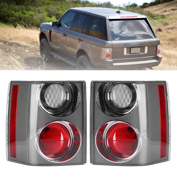 Rear Left/Right Tail Light Assembly Brake Lamp White+Red for Range Rover Vogue L322 2002-2009