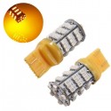 T20 3528 SMD 54 LED Amber Yellow Turn Signal Blinker Light Bulb