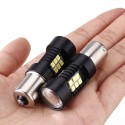 TXVSO8 1156 BA15S P21W 21SMD Car LED Light Bulb 5W Super Bright 6000K White Reverse Turn Signal Lamp 2Pcs