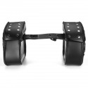 1 Pair Motorcycle Password Lock Saddlebags Side Storage PU Leather Saddle Bag Universal Black