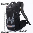 18L Motorcycle Backpack Bike Waterproof Nylon Riding Hiking Helmet Shoulder Bag