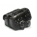 2 Pair Side Metal Adjusting Buckle Motorcycle Left Right Leather Saddlebag Tool Bag Fuel Oil Bottle Holder Hasp Type