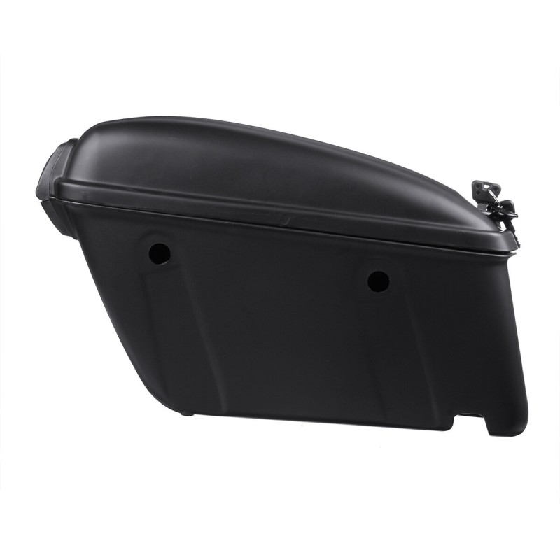 Motorcycle Saddlebags Universal Hard Trunk Saddle Bags Side Box Rear 22L 