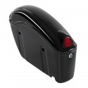 26L Motorcycle Hard Trunk Saddlebags Saddle Bags Side Box w/ bracket light For Cruiser