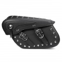 2X Motorcycle PU Leather Saddlebags Side Bag Waterproof For Davison
