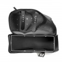 2X Motorcycle PU Leather Saddlebags Side Bag Waterproof For Davison