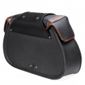 2pcs Motorcycle Saddlebags PU Leather Side Luggage Storage Bags Black Brown