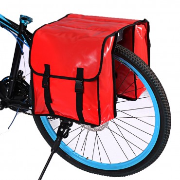 31L Classic Double Waterproof Bicycle Pannier Bag For Bike Cycle Shopping