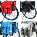 31L Classic Double Waterproof Bicycle Pannier Bag For Bike Cycle Shopping