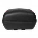 52L Secure Latch Black Motorcycle Scooter Topbox Rear Storage Luggage Top Box