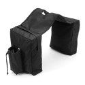 UTV Snowmobiles Motorcycle 600D Waterproof Black Cargo Storage Tank Saddle Bags