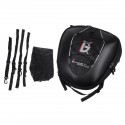 Motorcycle Riding Tank Saddlebags Helmet Tail Rear Seat Tool Bag Luggage Hard Shell Black