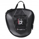 Motorcycle Riding Tank Saddlebags Helmet Tail Rear Seat Tool Bag Luggage Hard Shell Black