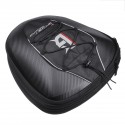 Motorcycle Riding Tank Saddlebags Helmet Tail Rear Seat Tool Bag Luggage Hard Shell Black