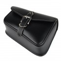 Left/Right Motorcycle Swingarm Side Saddlebag Tool Bags Pu Leather Retro Waterproof Saddle Bag Black