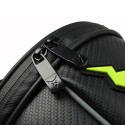 Waterproof Motorcycle Leather+Carbon fibre Reflective Tail Bag Travel Tank Bag Saddlebags