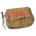 Motorcycle Bike Side Saddle Bag Canvas Luggage Khaki Bag