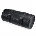 Motorcycle Front Fork Tool Bag Roll Side Saddlebag Black With Willow Nails