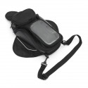 Motorcycle Oil Fuel Tank Bag Magnetic Saddle Bag with Bigger Phone Window 36x48.5cm