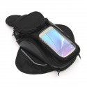 Motorcycle Oil Fuel Tank Bag Magnetic Saddle Bag with Bigger Phone Window 36x48.5cm