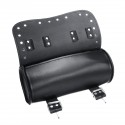 Motorcycle PU Leather Black Tool Bag Front Fork Handlebar Saddlebags Roll Barrel Style