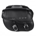 Motorcycle PU Leather Luggage Saddlebags Black For Sportster XL883 1200