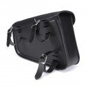 Motorcycle PU Leather Saddlebags Side Luggage Tool Bag For Harley/Honda Universal