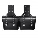 Motorcycle PU Leather Side Saddlebags Storage For Harley Sportster XL883/1200