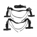Motorcycle Rear Tail Seat Bag Package Back Carry Shoulder Bag with Rain Cover Waterproof