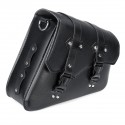 Motorcycle Saddle Bag PU Leather Waterproof Saddlebags Black Left/Right Side For Harley Davidson Universal