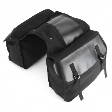 Motorcycle Saddlebags Back Pack Mountain Bike Saddle Bag Black