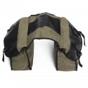 Motorcycle Saddlebags Canvas Side Back Pack Bike Multi-Purpose Luggage Bag Army Green