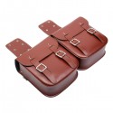 Motorcycle Saddlebags PU Leather Large Capacity Motor Bike Side Moto Tank Bag Luggage