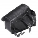 Motorcycle Saddlebags Rider Panniers Luggage with Kettle Bag Black Left/Right PU Leather Universal