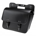 Motorcycle Saddlebags Tool Luggage Saddle Bag Black PU Leather Universal