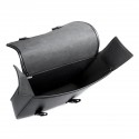 Motorcycle Saddlebags Tool Luggage Saddle Bag Black PU Leather Universal