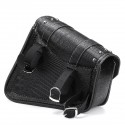 Motorcycle Studded Saddlebag pu leather Tool Panniers Bag W/ Fuel Oil Bottle Holder Motorbike crocodile texture