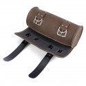 Motorcycle Tool Brown Bag Luggage Saddlebag Roll Barrel Storage For Harley Sportster