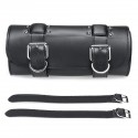 Motorcycle Tool Side PU Leather Side Box Hanging Saddle Bag Black Universal