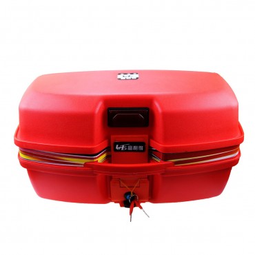 Motorcycle Tour Tail Box Scooter Trunk Luggage Top Lock Storage Carrier Case