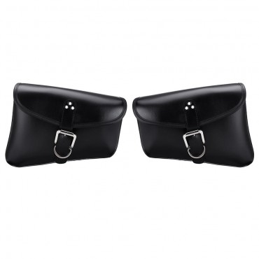 PU Leather Motorcycle Saddlebags Luggage Side Back Storage Bag For Harley XL883/1200