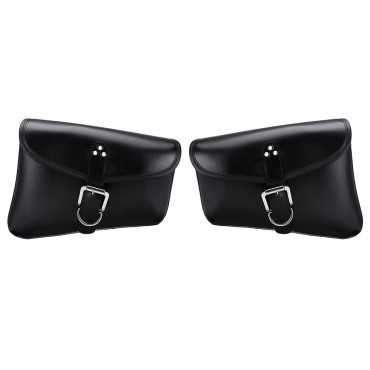 PU Leather Motorcycle Saddlebags Luggage Side Back Storage Bag For Harley XL883/1200