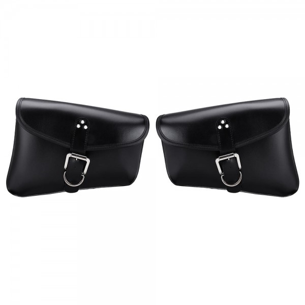 PU Leather Motorcycle Saddlebags Luggage Side Back Storage Bag For Harley XL883/1200