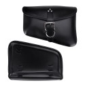 PU Leather Motorcycle Saddlebags Luggage Side Back Storage Bag For Harley XL883/1200