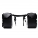 PU Leather Motorcycle Saddlebags Side Luggage Pannier Tool Storage Bag